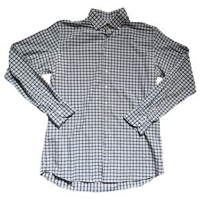 Proper Cloth Button Down Shirt Navy White Red Check Performance Mens XL